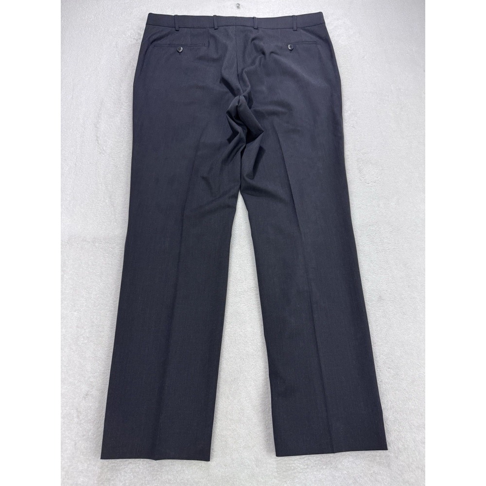 Meyer Pants Mens 36x34 Gray Bonn Micro Summer Fancy Chino Trousers Modern Fit - Picture 4 of 9